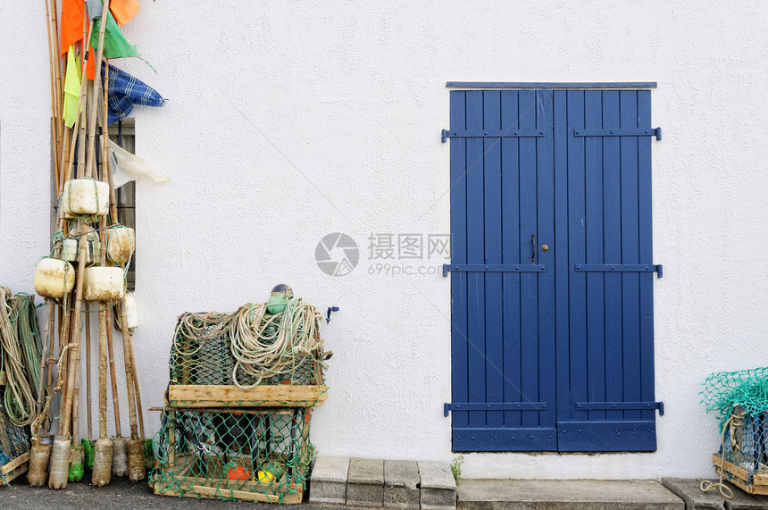 渔民棚浮标假期码头建筑学港口海岸蓝色旅行旅游百叶窗图片