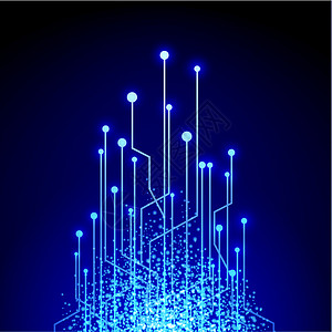 电子电路创造力原理图工业插图蓝色活力电子产品技术电气电脑背景图片