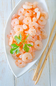 虾海鲜蔬菜国王老虎香菜菜单美食午餐煮沸橙子背景图片
