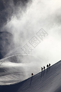 自律者自由阿尔卑斯人自律登山者风险团队冒险首脑旅行环境冻结背景