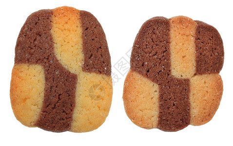 美味饼干甜点面包黄色糖果美食糕点双色蛋糕营养棕色背景图片