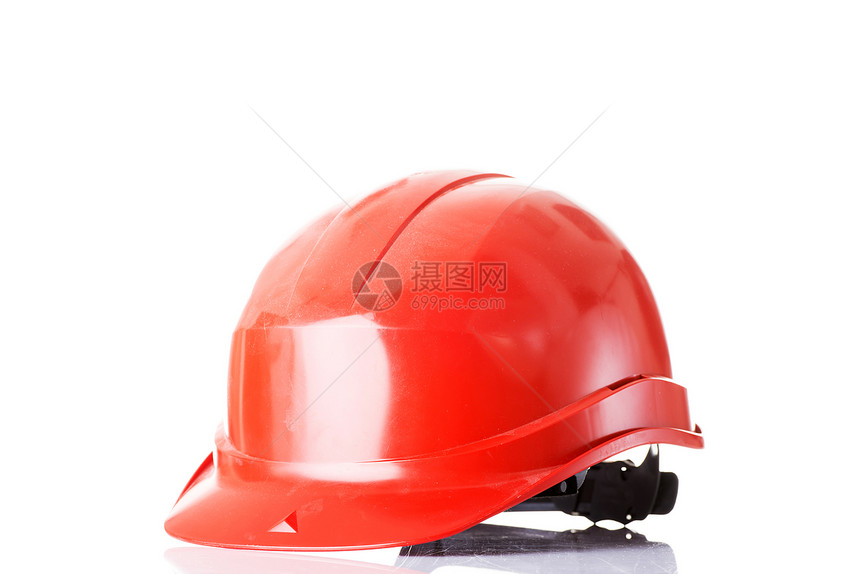 红头盔商业工程师塑料建造建设者制造业损害生产帽子生活图片