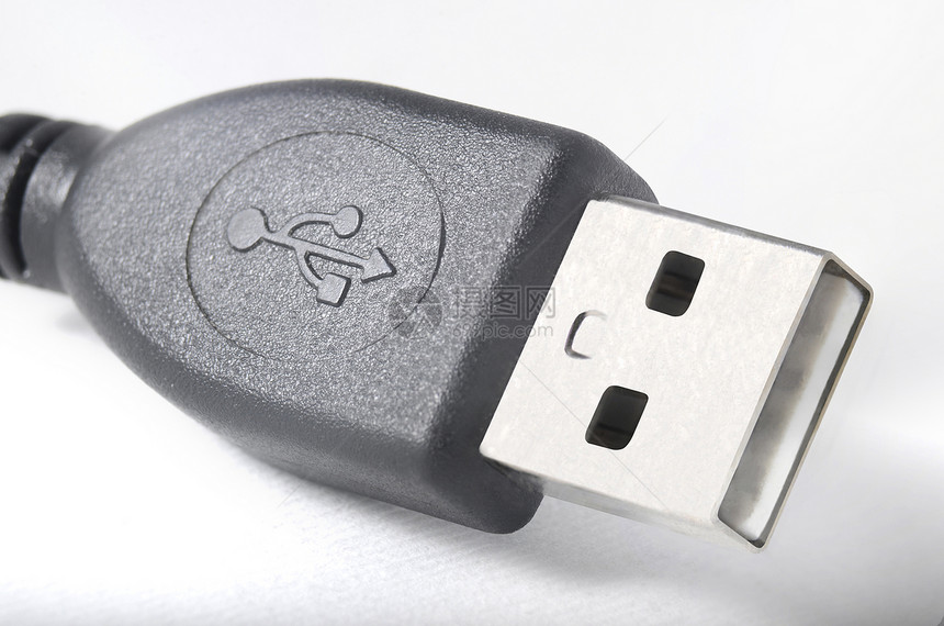 USB 有线高科技交换塑料硬件电子插座互联网金属灰色电脑图片