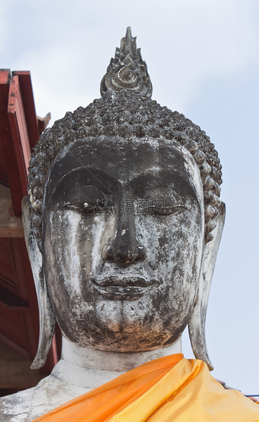 泰国省佛陀宗教金子古董旅行雕塑佛教徒智慧精神雕像艺术图片