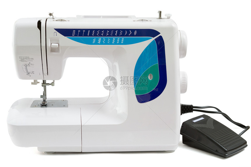 缝缝机缝纫金属纺织品材料生产图片