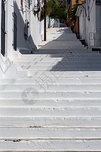 白漆的台阶 夏洛特阿马利亚建筑学处女白色石头建筑物热带城市总督府脚步楼梯背景图片