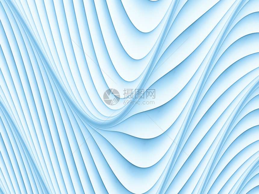线条波浪材料墙纸边缘海浪元素正弦波蓝色流动曲线屏幕图片