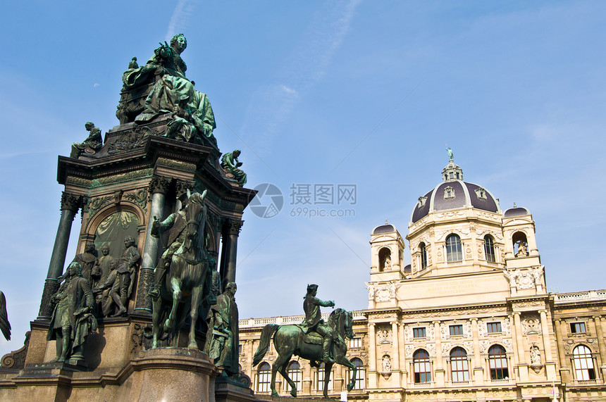 玛丽亚特瑞西亚纪念馆力量皇后纪念碑传统地标雕像旅游博物馆雕塑图片