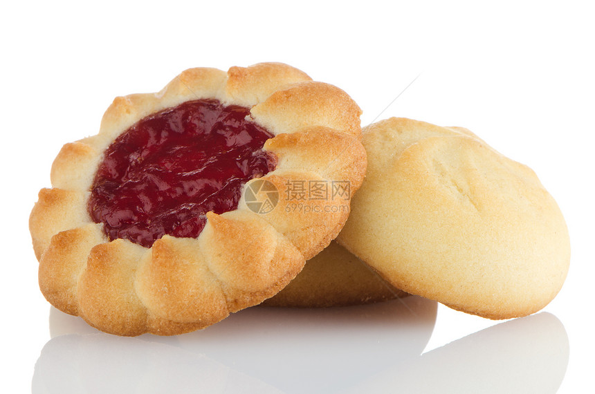 草莓饼干黄油甜点饼干美食水果杏仁糖果小吃味道早餐图片