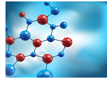 分子技术科学生物学生物化学蓝色团体白色插图背景图片