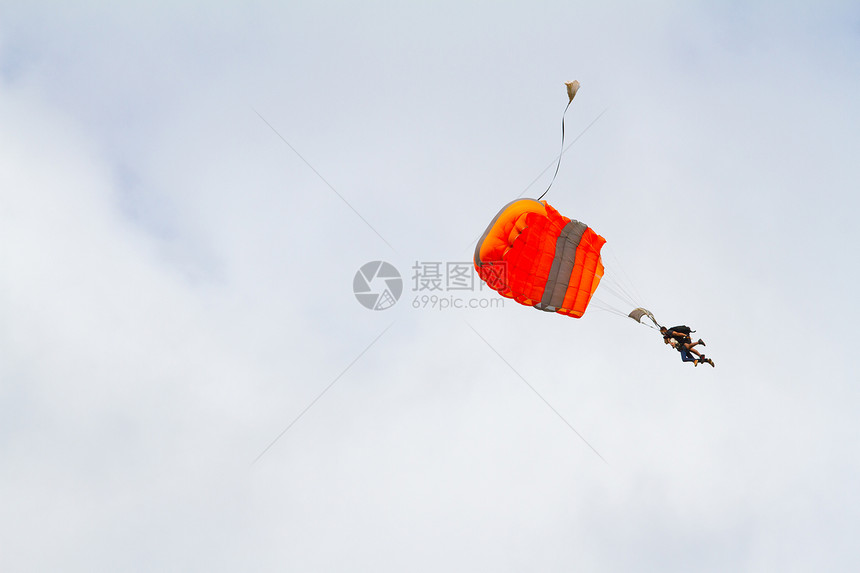 Skydiver 降落伞打开刺激漂浮快感跳伞运动伞兵爱好跳伞员飞行跳跃图片