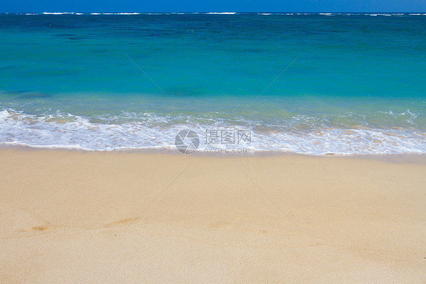 夏威夷海滩天堂节日海洋天空白色旅游蓝色目的地旅行绿色热带冲浪图片