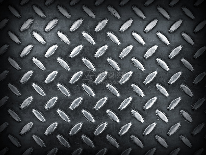 钻石蓝金属背景质料炼铁踏板卡车机器仓库铆钉瓦楞合金框架网格图片