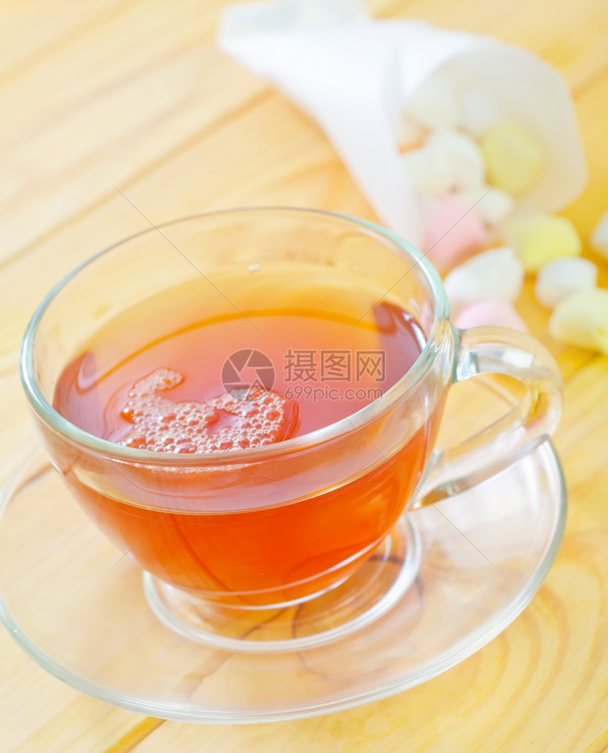 新鲜茶茶桌布玻璃甜点杯子葡萄糖柠檬小丘桌子液体餐具图片
