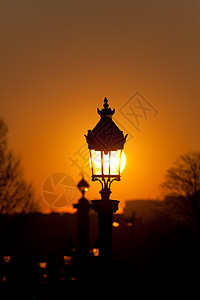 法国法兰西巴黎街灯高清图片