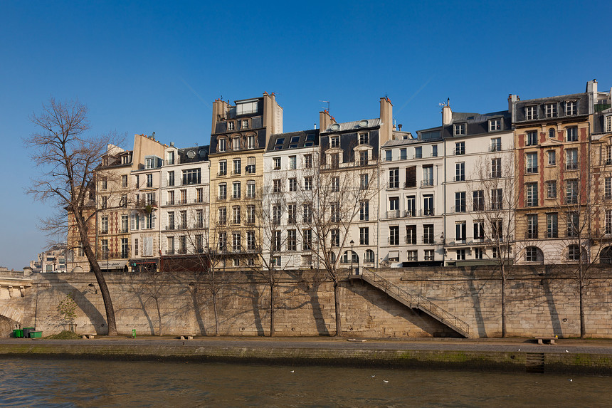 法国巴黎 法国伊尔德法州巴黎建筑建筑学历史旅游城市房屋旅行历史性晴天街道图片