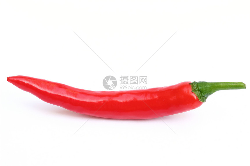 白背景孤立的红辣椒辣椒食物白色香料蔬菜红色胡椒图片