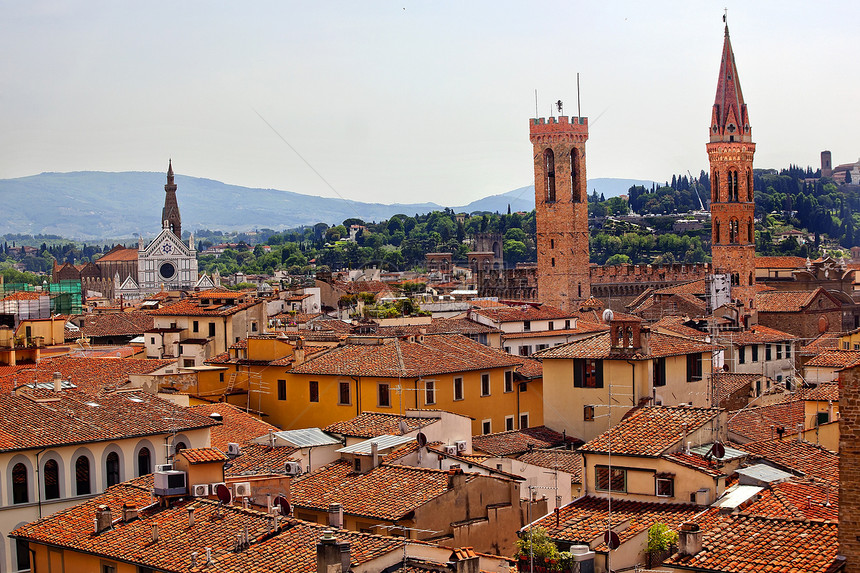 意大利圣克鲁斯 佛罗伦萨 Rooftops图片