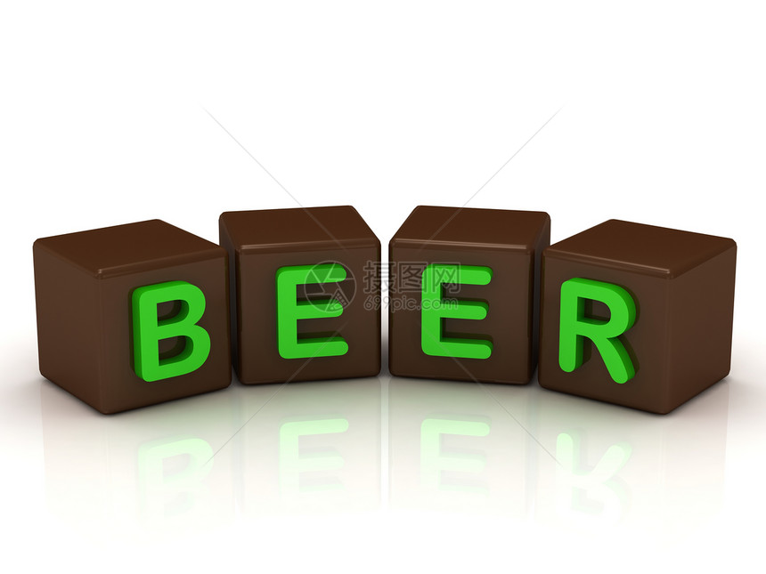 Beer 输入亮绿色字词图片