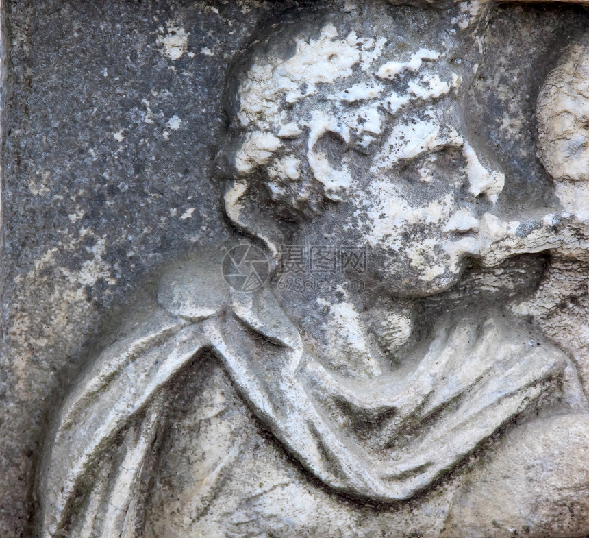 罗马石头纪念碑皇帝奥斯蒂亚·安提卡 意大利图片