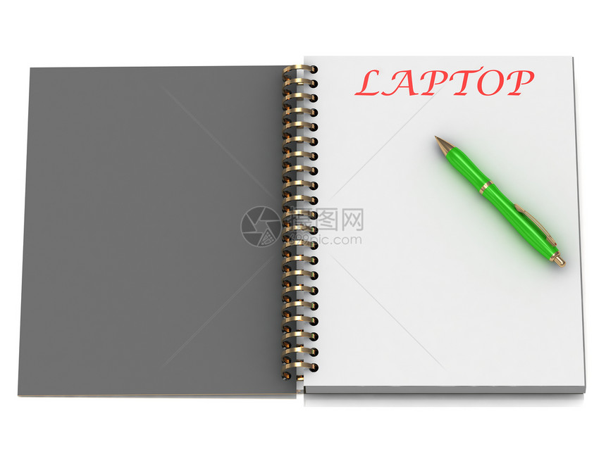 笔记本页LAPTPOP单词图片
