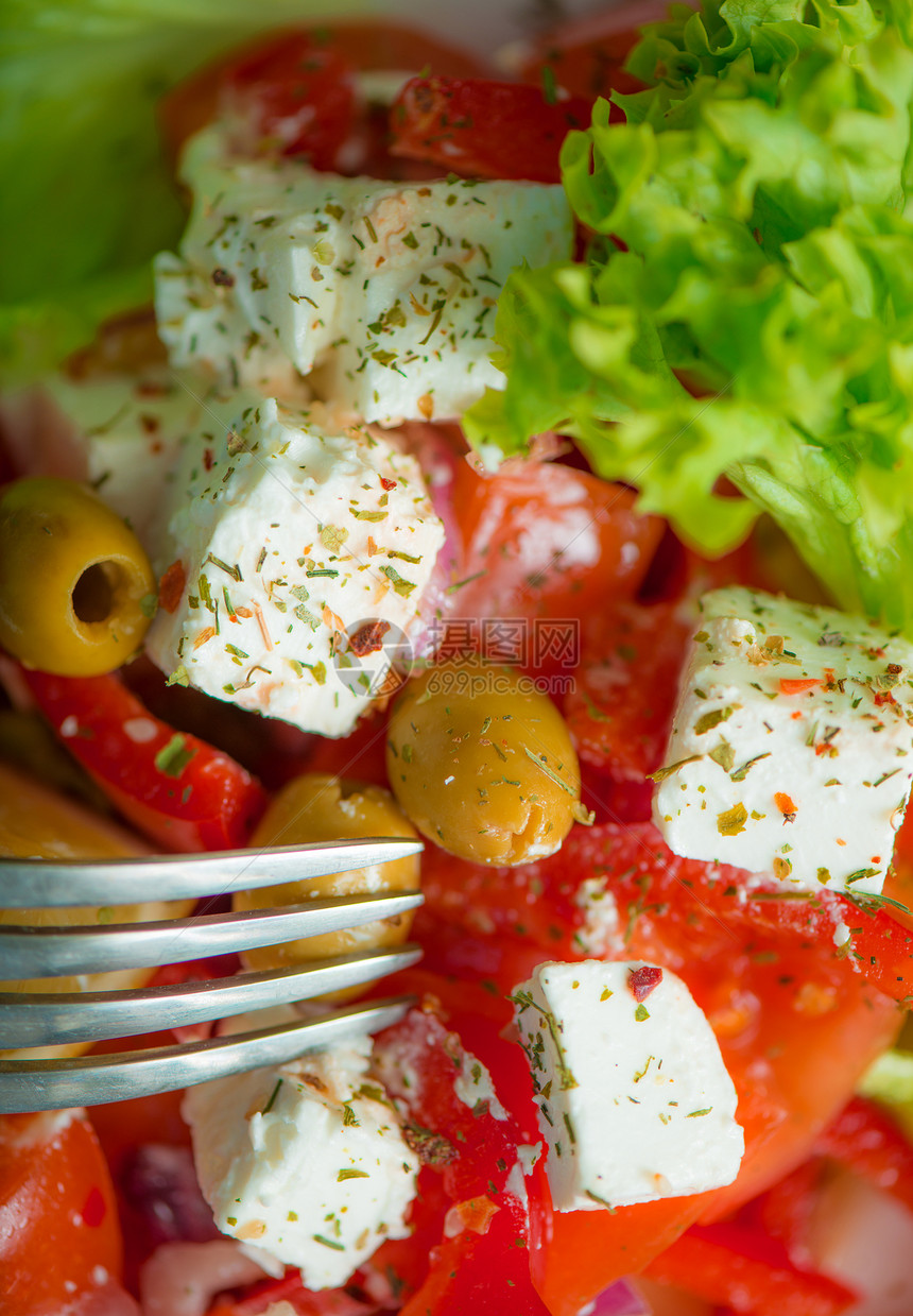 希腊沙拉胡椒早餐美食午餐蔬菜餐厅绿色植物食物草药洋葱图片