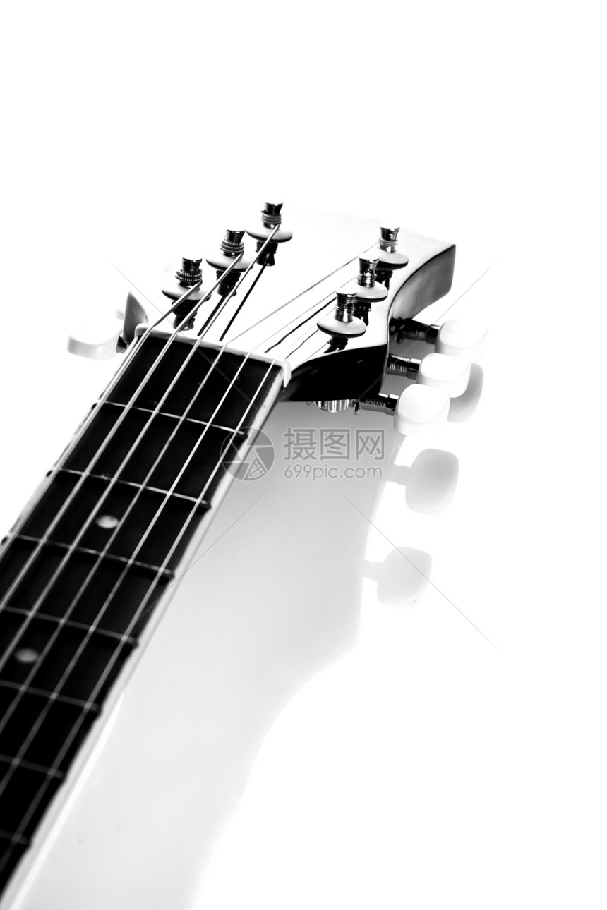 吉他 壁板 黑白图像图片