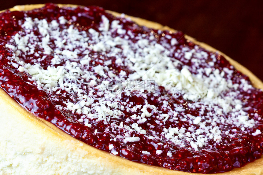 芝士蛋糕宝石水果馅饼盘子玻璃美味美食奶油面包浆果图片