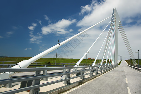 坎塔桑坦德州康塔省桑坦德科学与生态公园桥梁城市工程旅游旅行晴天技术背景图片