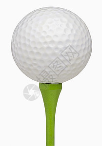 高尔夫球在Tee上背景图片