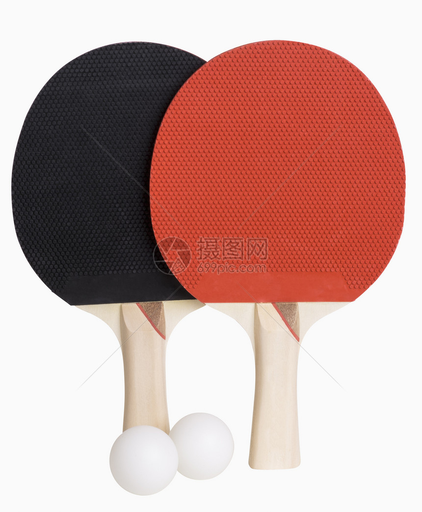 平板和球运动体育乒乓器材乒乓球白色图片