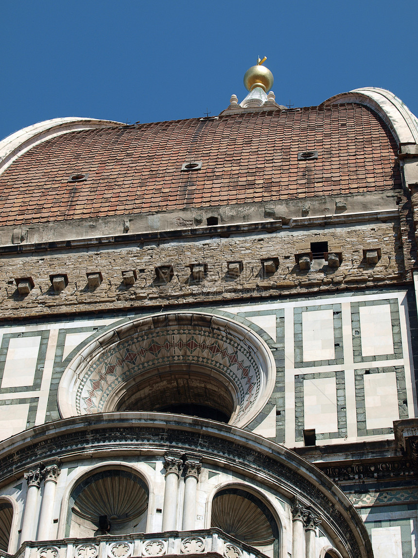 佛罗伦萨杜奥莫拱廊教会控制板宽慰大理石大教堂雕塑艺术建筑学六角板图片