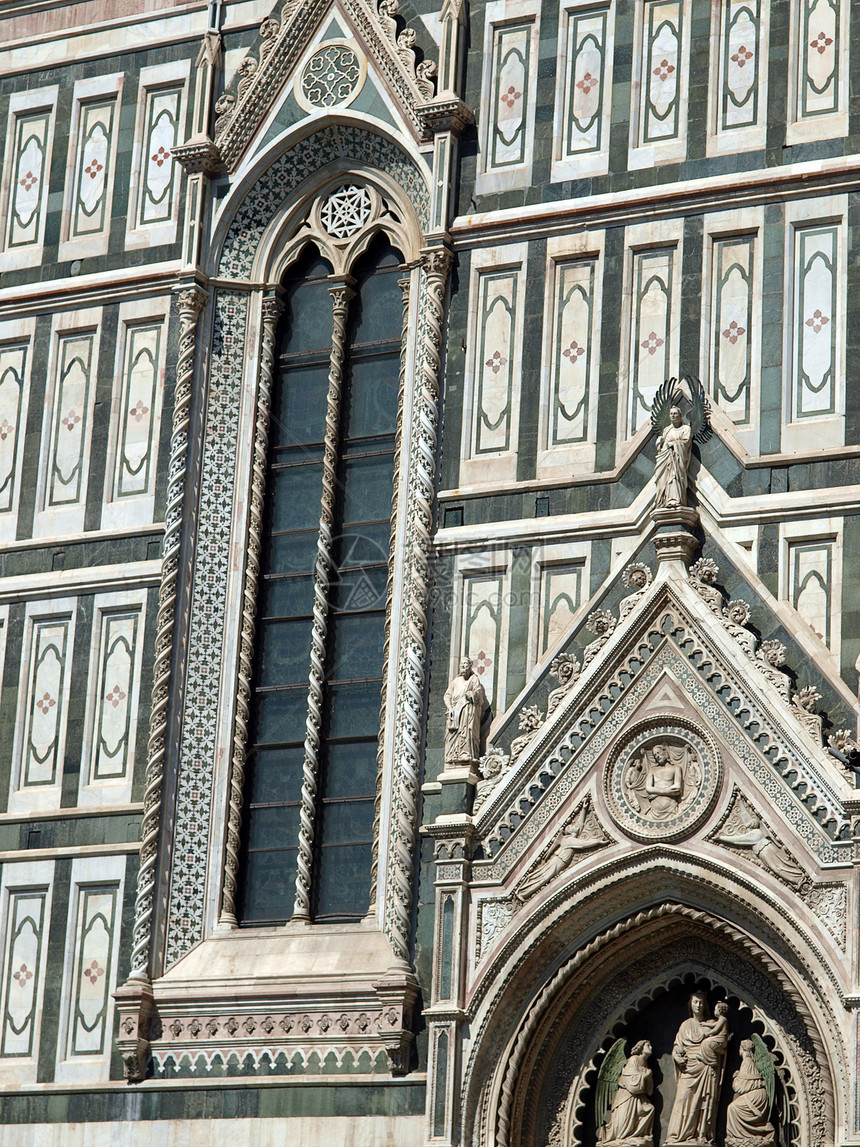 佛罗伦萨杜奥莫教会宽慰浮雕六角形控制板大理石艺术窗饰雕塑大教堂图片