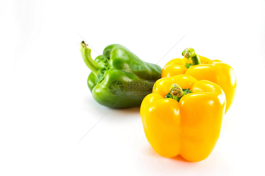 白色背景的胡椒橙子烹饪蔬菜食物植物营养水果饮食美食辣椒图片