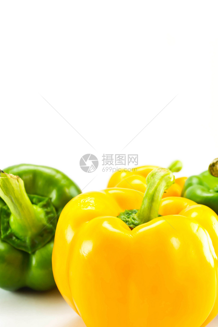 白色背景的胡椒蔬菜美食烹饪营养橙子水果植物辣椒饮食食物图片