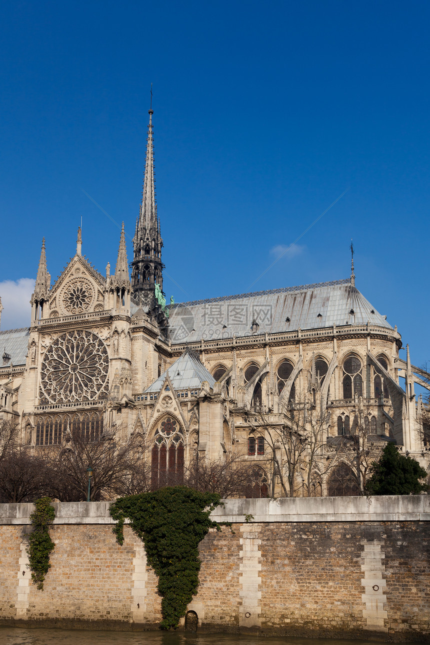 圣母大教堂 巴黎 法国伊尔德法 法国宗教建筑钟声照明建筑学历史旅游旅行城市拱门图片