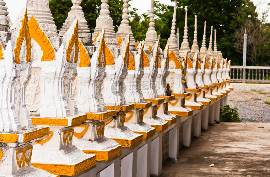 走廊的美丽之处白色格式黄色信仰家具宗教文化国家雕塑寺庙图片