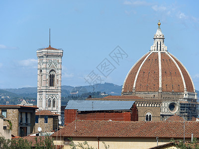 佛罗伦萨 - 尊贵的Duomodome和坎帕尼拉高清图片