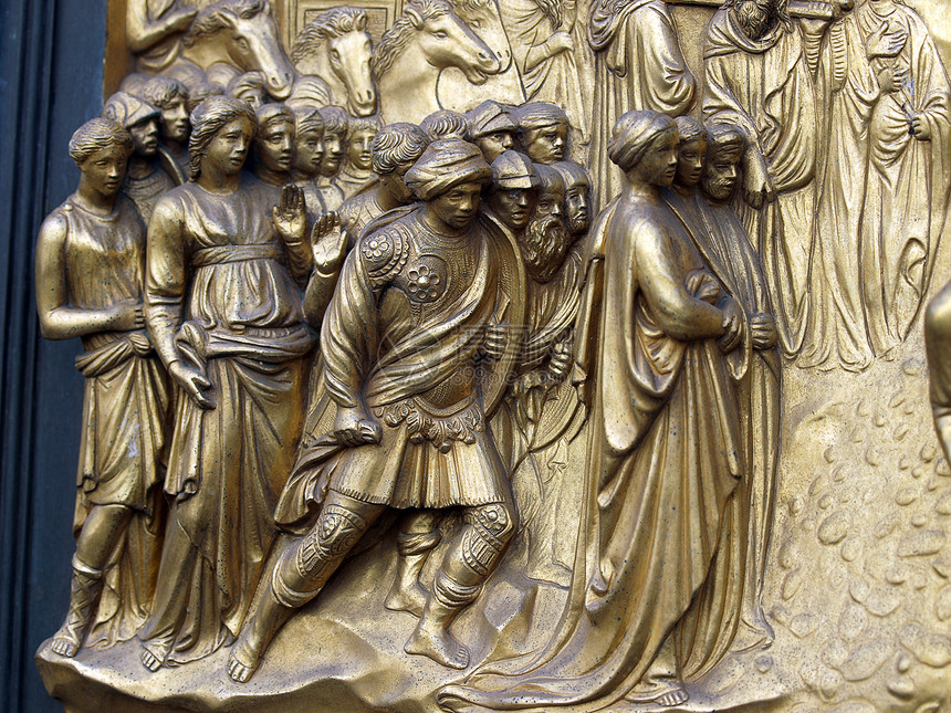 佛罗伦萨浸礼会 天堂之门小组宽慰旅行历史游客雕塑青铜艺术信仰宗教歌剧院图片