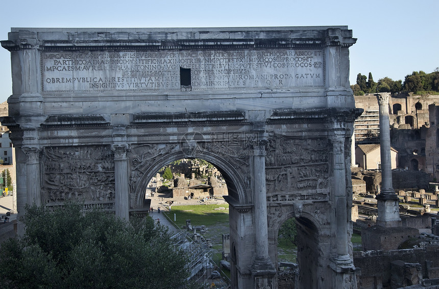 意大利罗马塞弗勒斯论坛详细图示帝国建筑学地标历史建筑纪念碑考古学旅行历史性拱门图片