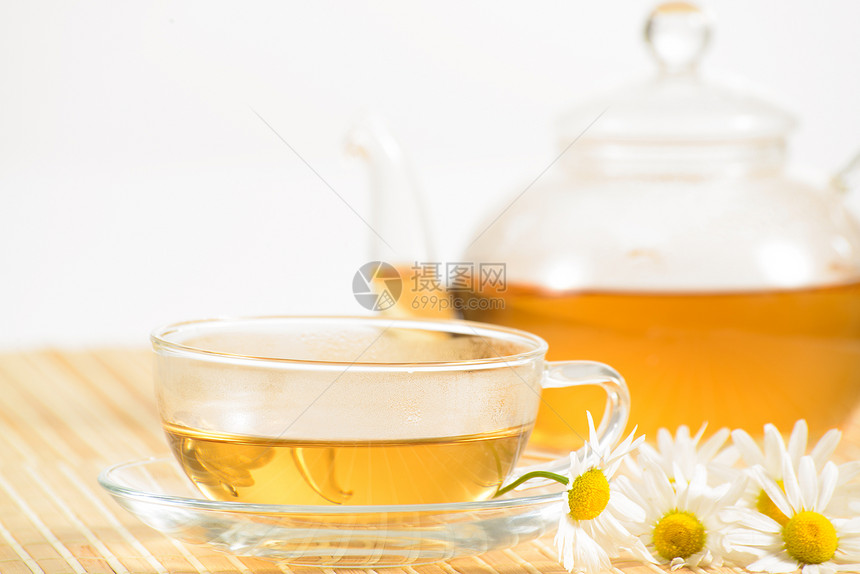 茶杯加香草甘菊茶卫生疗法雏菊药品保健食物杯子生活草本植物时间图片
