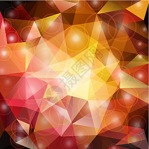 抽象的几何背景技术正方形三角形金子坡度万花筒钻石建筑物插图玻璃背景图片