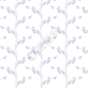 无缝花纹创造力叶子墙纸紫色条纹插图白色装饰绘画背景图片