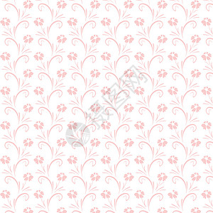 无缝花纹粉色白色创造力条纹装饰墙纸绘画插图叶子背景图片