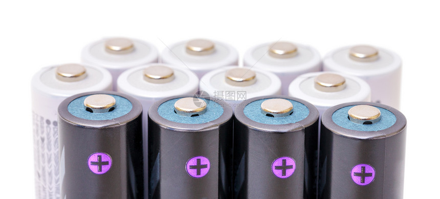 碱电池电压充值白色宏观累加器力量技术化学活力金属图片