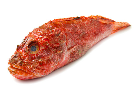 红鱼盘子美食烹饪牛扒红色食物眼睛海洋橙子市场高清图片