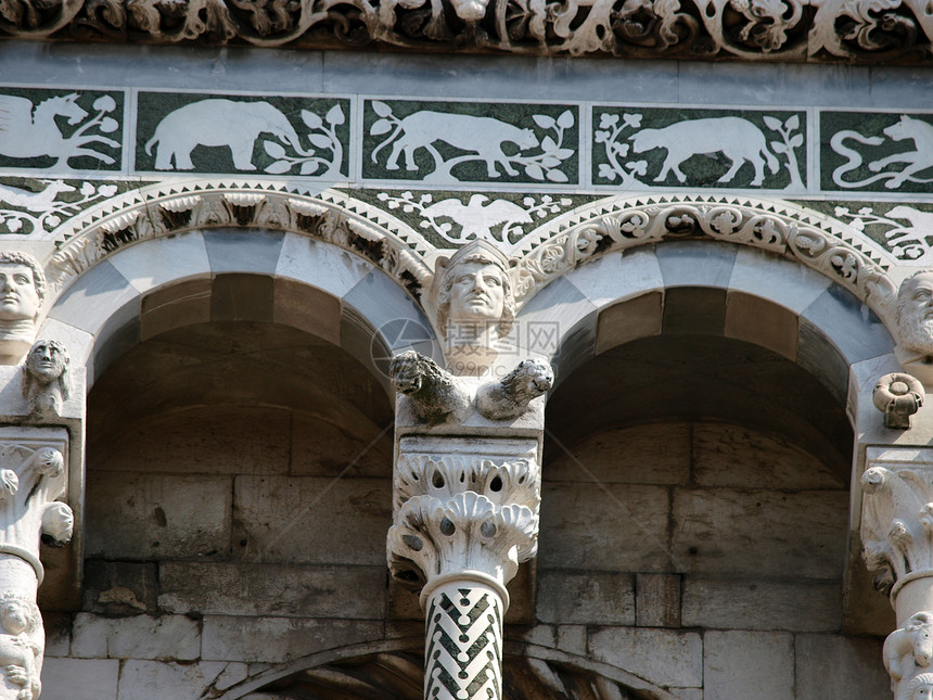 福罗教堂的圣米歇尔卢卡大天使艺术雕塑拱廊论坛建筑大教堂教会图片