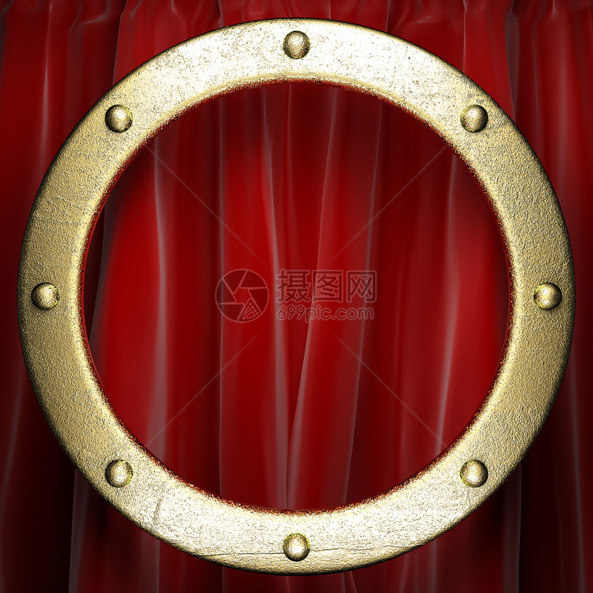 金色的红幕奢华娱乐仪式剧院推介会马戏团歌剧展示窗帘宣传图片