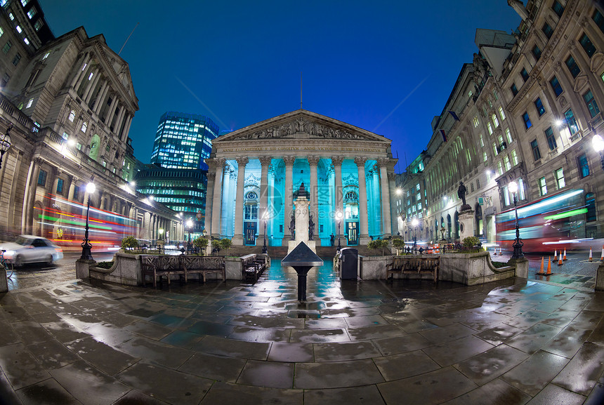 皇家证券交易所 联合王国英国英格兰伦敦库存城市地标柱子银行业机构股票建筑场景景观图片