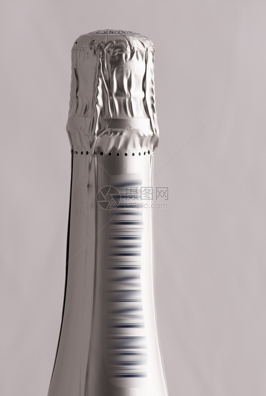 意大利Spumante的银瓶酒包装饮料案件盒子稻草白色挫败瓶子高架船运图片